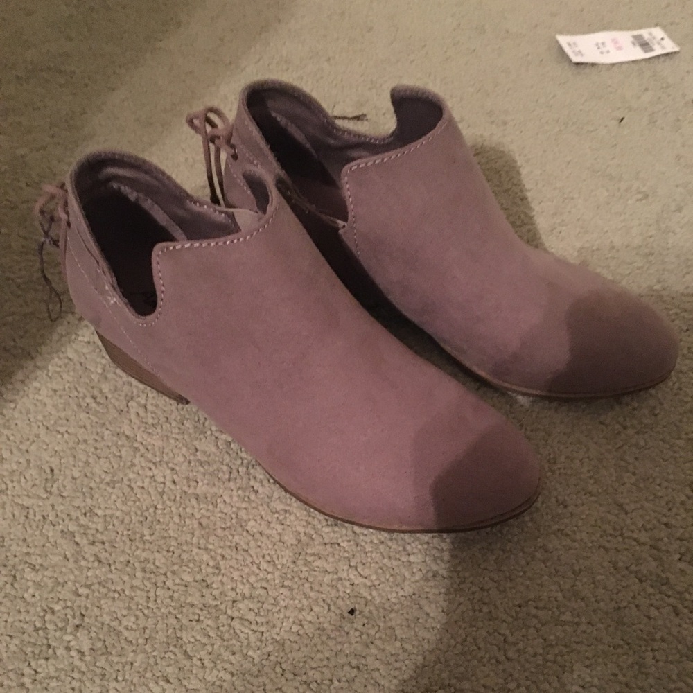 Gray booties